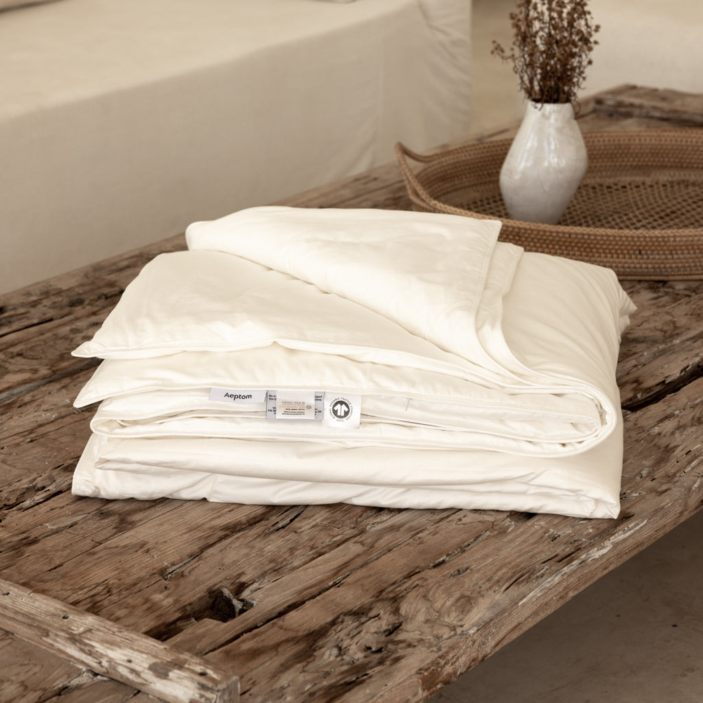 Warehouse Sale <br/> Mulberry Silk-filled Duvet Insert with Organic Cotton Shell