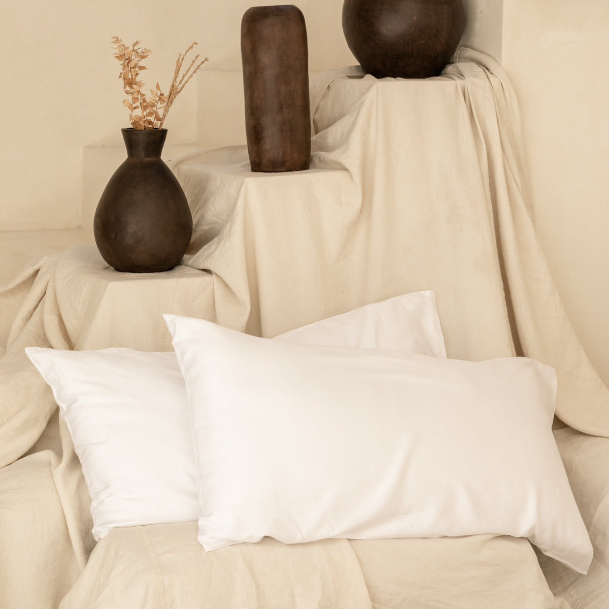 Organic Bamboo Sateen Pillowcase Set